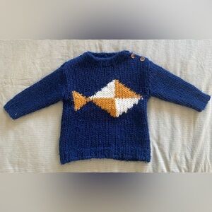 Bobo Choses Navy Knit Sweater